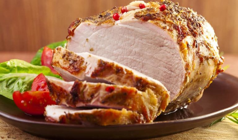 christmas buffet-roast pork