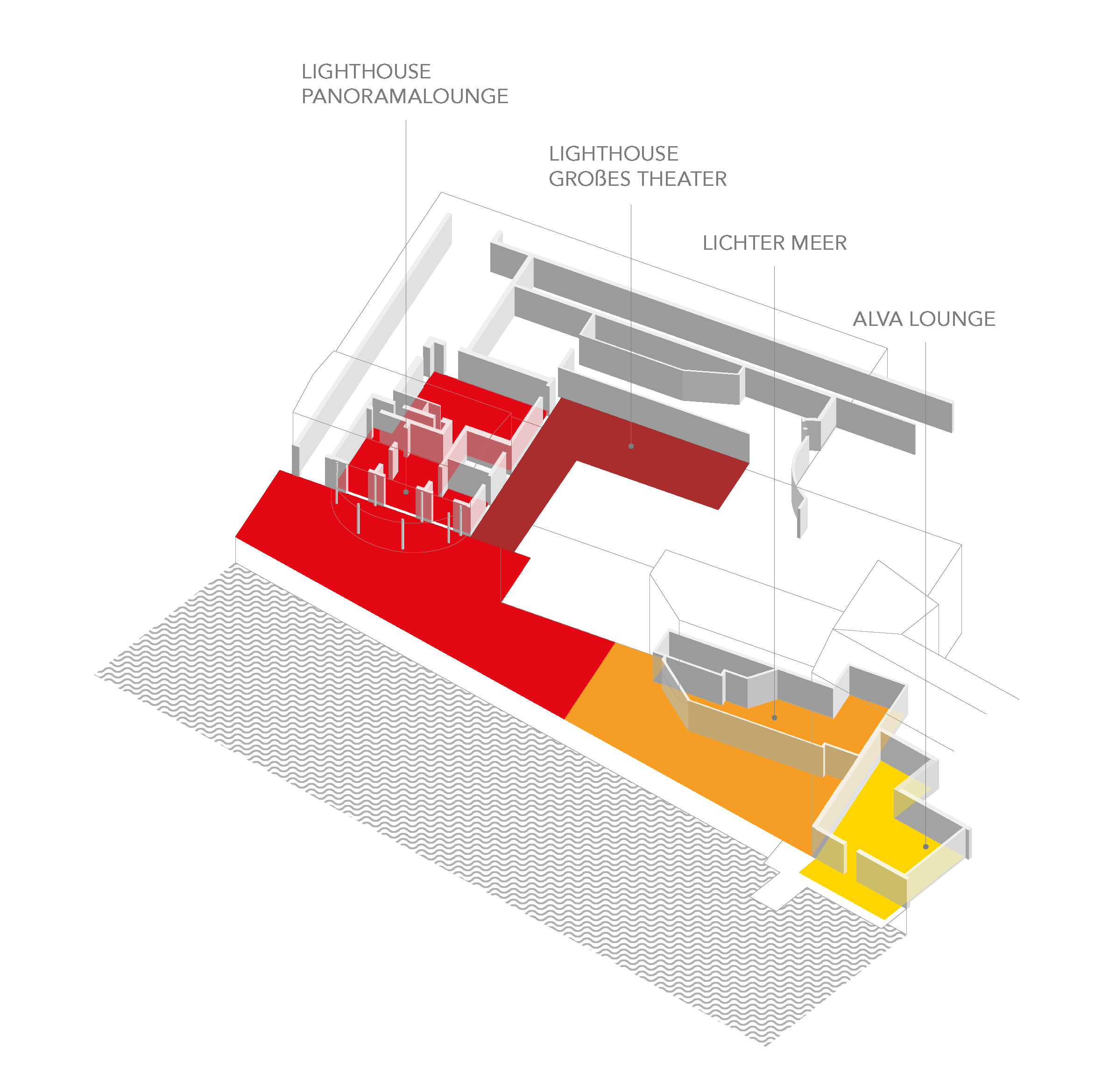 3D floor plan locations Whitespreelounge on the Spree