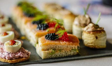 Salmon Canapes Bread Fingerfood Spreespeicher Buffet